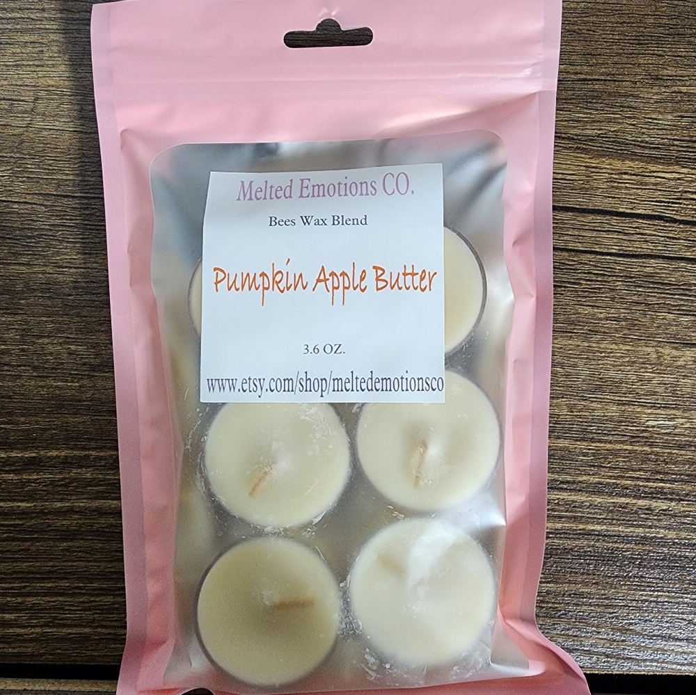 Pumpkin apple butter tealight candles gift for her